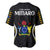 Polynesian Pride Mitiaro Island Baseball Jersey Cook Islands Tribal Wave Style LT9 - Polynesian Pride