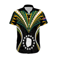 Polynesian Pride Mitiaro Island Hawaiian Shirt Cook Islands Tribal Wave Style LT9 Black - Polynesian Pride