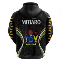 Polynesian Pride Mitiaro Island Hoodie Cook Islands Tribal Wave Style LT9 - Polynesian Pride