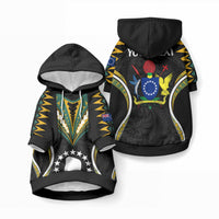 Personalised Polynesian Pride Mitiaro Island Pet Hoodie Cook Islands Tribal Wave Style LT9 Pullover Black - Polynesian Pride