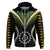 Custom Polynesian Pride Palmerston Island Hoodie Cook Islands Tribal Wave Style LT9 Zip Hoodie Black - Polynesian Pride