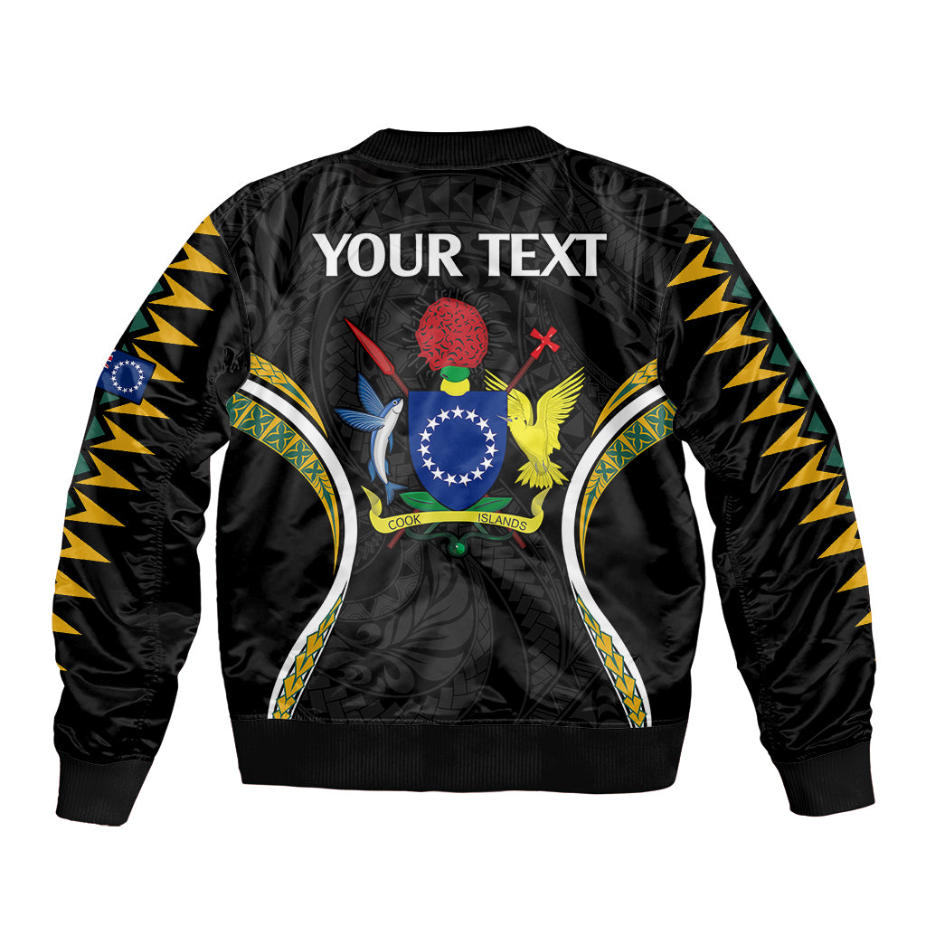 (Personalised) Polynesian Pride Pukapuka Island Bomber Jacket Cook Islands Tribal Wave Style LT9 - Polynesian Pride