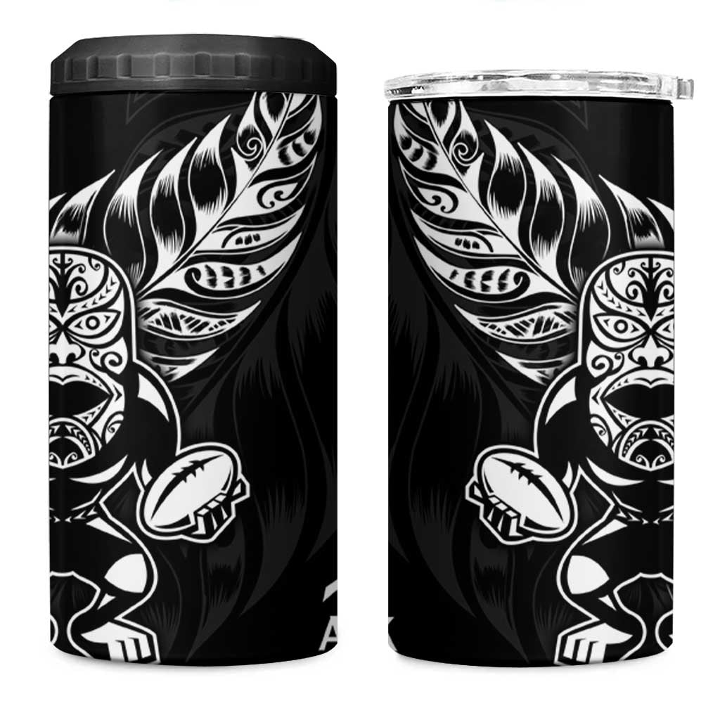 New Zealand All Black Rugby 4 in 1 Can Cooler Tumbler LT9 One Size: 16 oz Black - Polynesian Pride