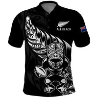 New Zealand All Black Rugby Polo Shirt - LT9 Black - Polynesian Pride