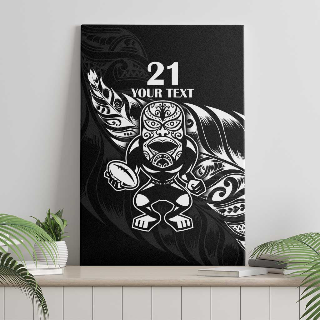 New Zealand Rugby Custom Canvas Wall Art Opango All Black Fern LT9 - Polynesian Pride