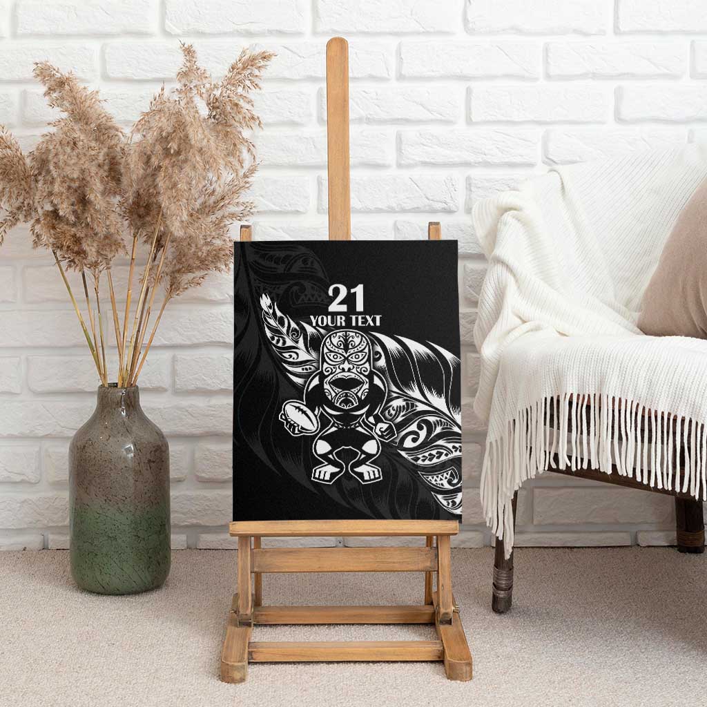 New Zealand Rugby Custom Canvas Wall Art Opango All Black Fern LT9 - Polynesian Pride