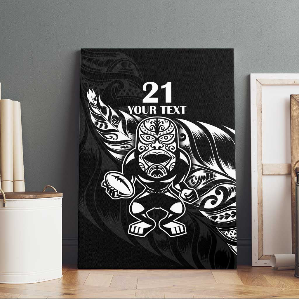 New Zealand Rugby Custom Canvas Wall Art Opango All Black Fern LT9 - Polynesian Pride