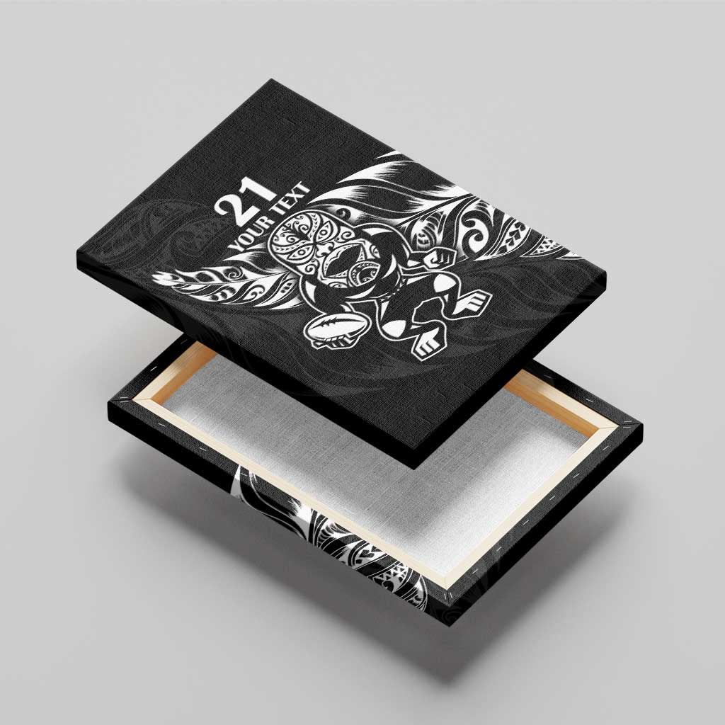 New Zealand Rugby Custom Canvas Wall Art Opango All Black Fern LT9 - Polynesian Pride