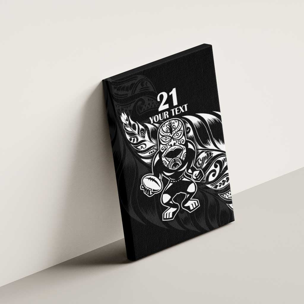New Zealand Rugby Custom Canvas Wall Art Opango All Black Fern LT9 - Polynesian Pride