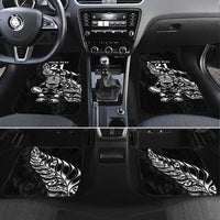 New Zealand Rugby Custom Car Mats Opango All Black Fern LT9 Set 4pcs Black - Polynesian Pride
