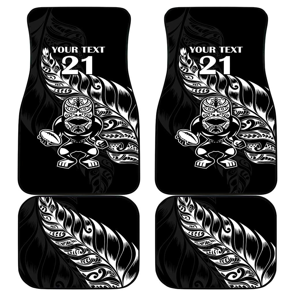 New Zealand Rugby Custom Car Mats Opango All Black Fern LT9 - Polynesian Pride
