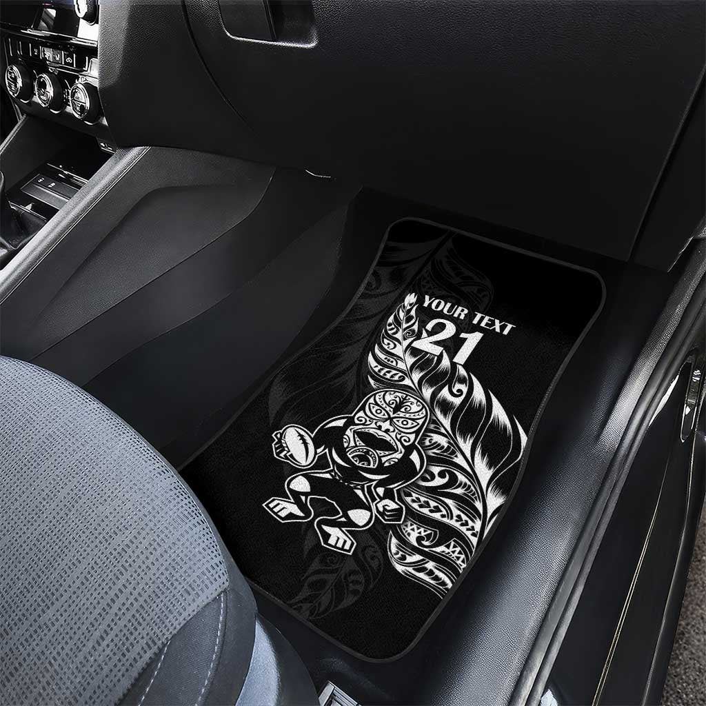 New Zealand Rugby Custom Car Mats Opango All Black Fern LT9 - Polynesian Pride