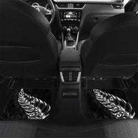 New Zealand Rugby Custom Car Mats Opango All Black Fern LT9 Set 2pcs - Back Black - Polynesian Pride
