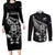 New Zealand Rugby Custom Couples Matching Long Sleeve Bodycon Dress and Long Sleeve Button Shirt Opango All Black Fern