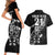 New Zealand Rugby Custom Couples Matching Short Sleeve Bodycon Dress and Hawaiian Shirt Opango All Black Fern