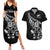 New Zealand Rugby Custom Couples Matching Summer Maxi Dress and Hawaiian Shirt Opango All Black Fern