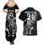 New Zealand Rugby Custom Couples Matching Summer Maxi Dress and Hawaiian Shirt Opango All Black Fern