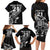 New Zealand Rugby Custom Family Matching Long Sleeve Bodycon Dress and Hawaiian Shirt Opango All Black Fern