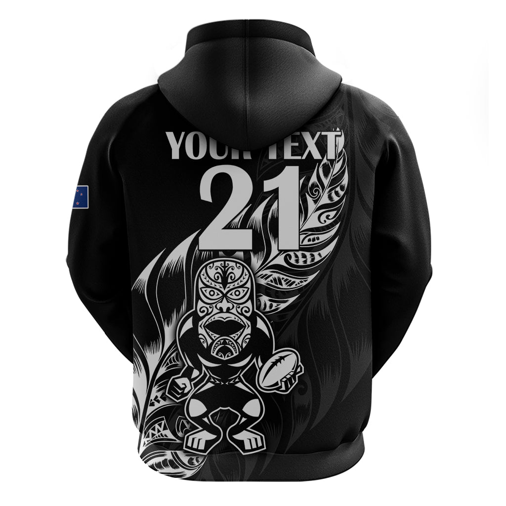 (Custom Text and Number) New Zealand All Black Rugby Hoodie LT9 - Polynesian Pride