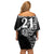 New Zealand Rugby Custom Off Shoulder Short Dress Opango All Black Fern