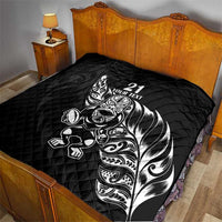 New Zealand Rugby Custom Quilt Opango All Black Fern LT9 - Polynesian Pride