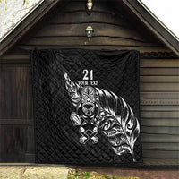 New Zealand Rugby Custom Quilt Opango All Black Fern LT9 - Polynesian Pride