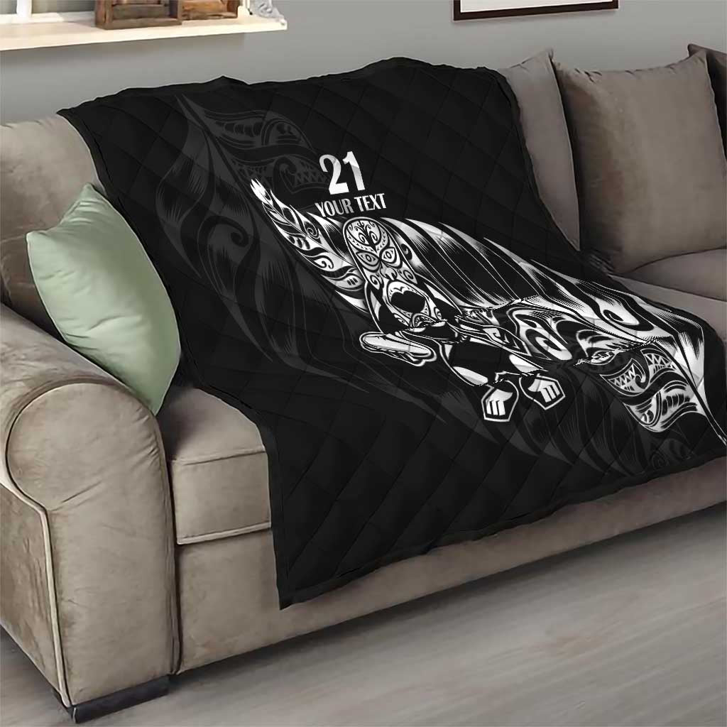 New Zealand Rugby Custom Quilt Opango All Black Fern LT9 - Polynesian Pride