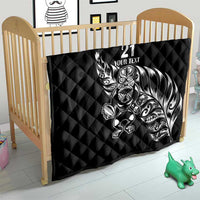 New Zealand Rugby Custom Quilt Opango All Black Fern LT9 - Polynesian Pride