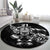 New Zealand Rugby Custom Round Carpet Opango All Black Fern