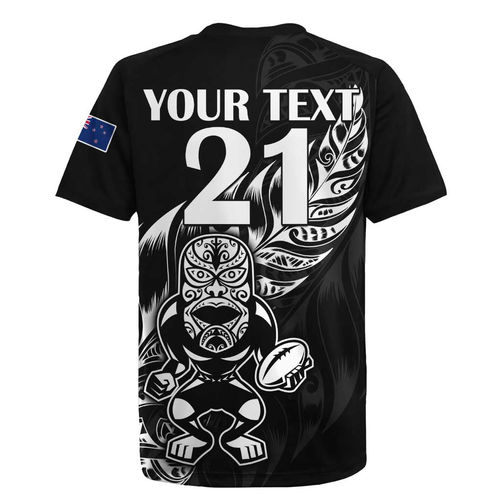 New Zealand Rugby Custom Rugby Jersey Opango All Black Fern LT9 - Polynesian Pride