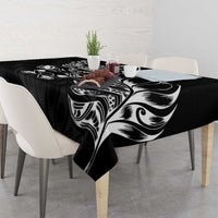 New Zealand Rugby Custom Tablecloth Opango All Black Fern LT9 - Polynesian Pride