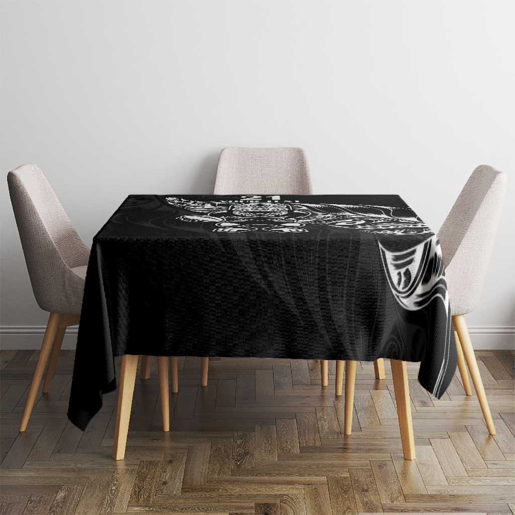 New Zealand Rugby Custom Tablecloth Opango All Black Fern LT9 - Polynesian Pride