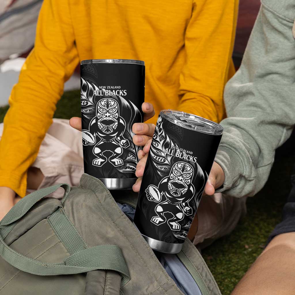 New Zealand All Black Rugby Custom Tumbler Cup LT9 - Polynesian Pride