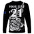 (Custom Text And Number) New Zealand Kiwi Rugby Long Sleeve Shirt LT9 - Polynesian Pride