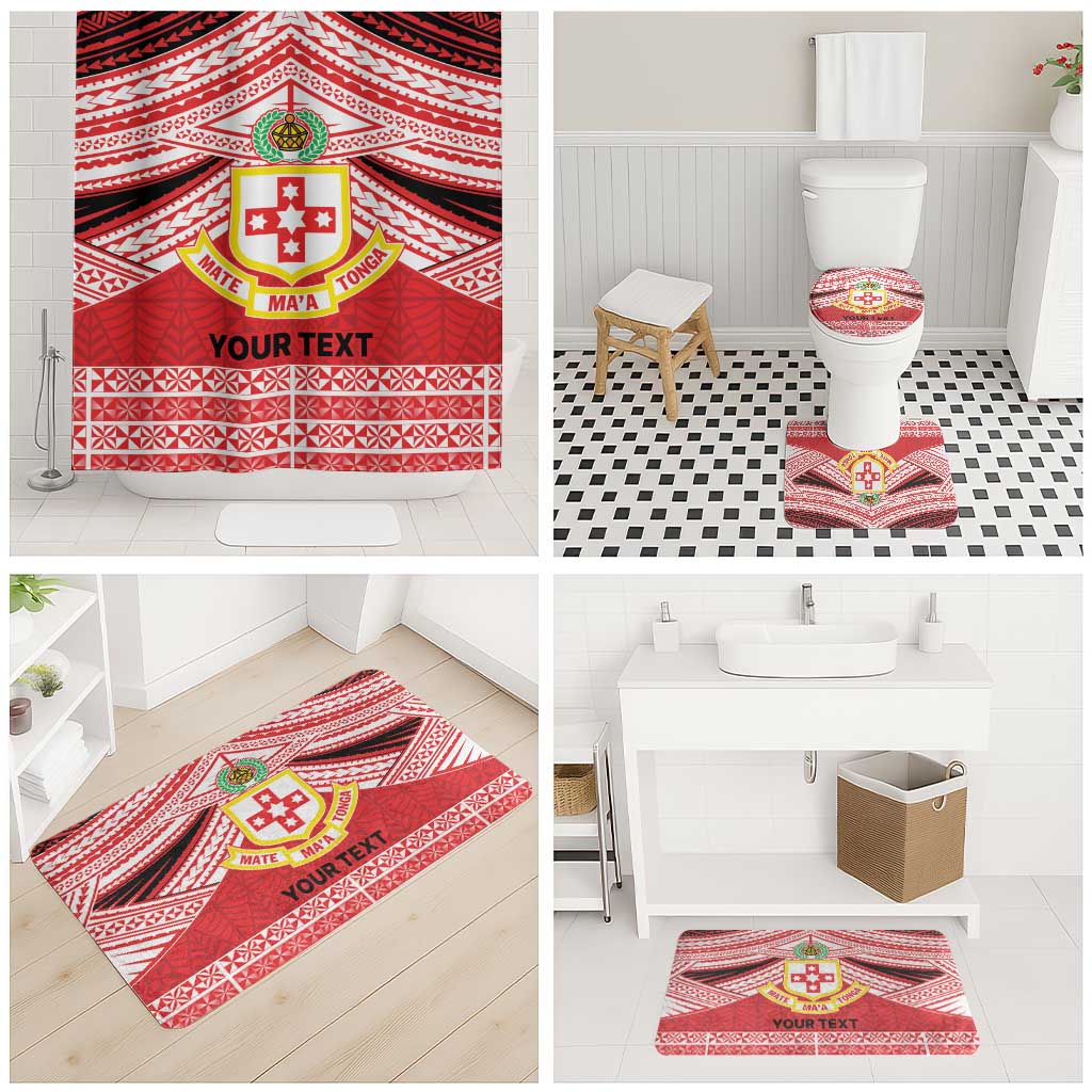 Personalised Kolisi Tonga College Atele Bathroom Set Polynesian Ngatu Tribal LT9 - Polynesian Pride