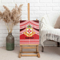 Personalised Kolisi Tonga College Atele Canvas Wall Art Polynesian Ngatu Tribal LT9 - Polynesian Pride