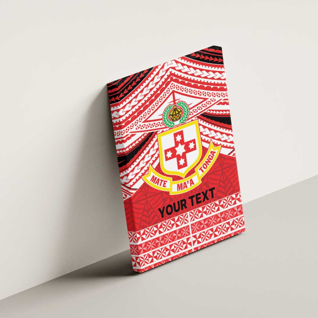 Personalised Kolisi Tonga College Atele Canvas Wall Art Polynesian Ngatu Tribal LT9 - Polynesian Pride