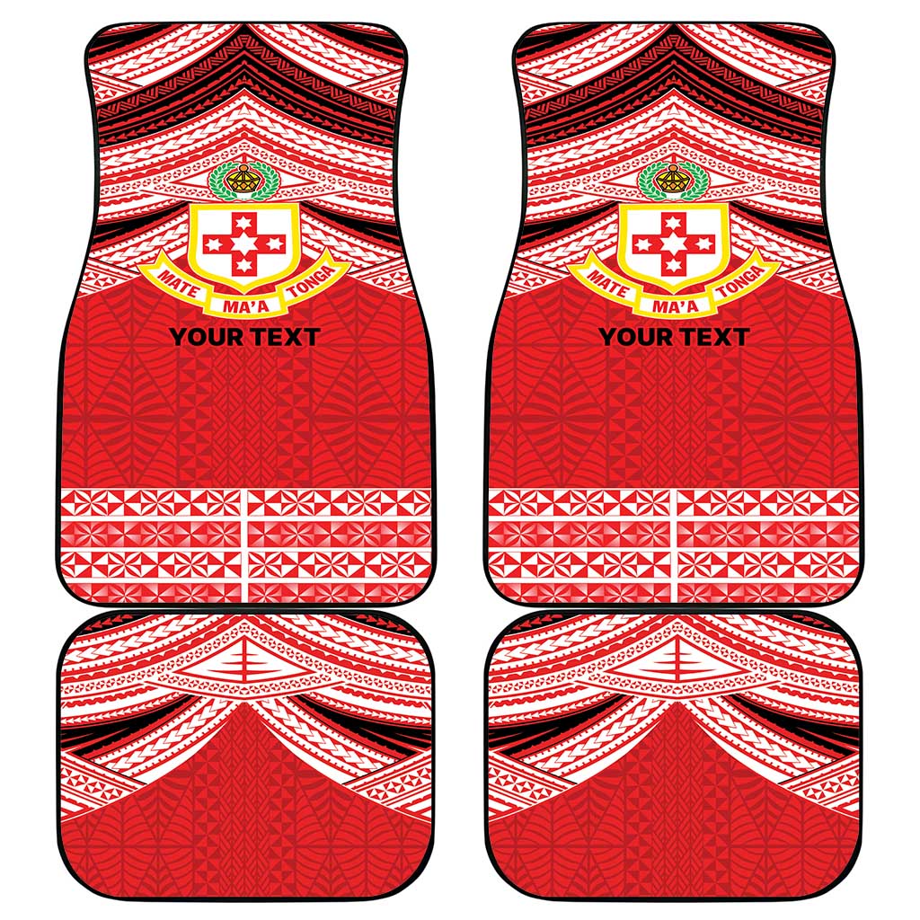 Personalised Kolisi Tonga College Atele Car Mats Polynesian Ngatu Tribal LT9 - Polynesian Pride