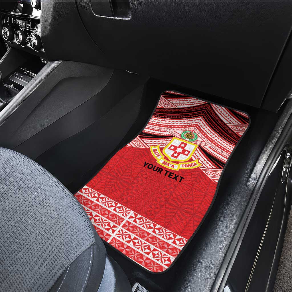 Personalised Kolisi Tonga College Atele Car Mats Polynesian Ngatu Tribal LT9 - Polynesian Pride