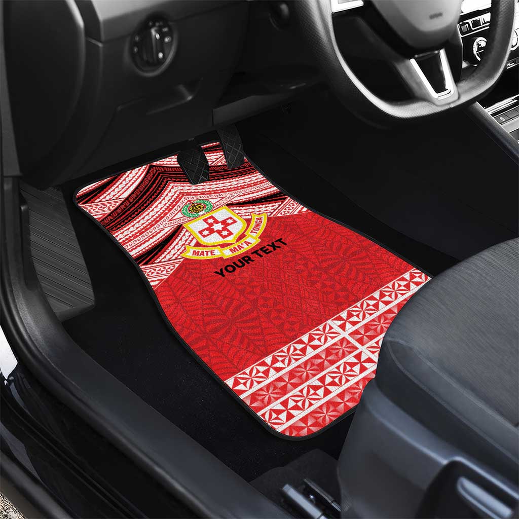Personalised Kolisi Tonga College Atele Car Mats Polynesian Ngatu Tribal LT9 - Polynesian Pride
