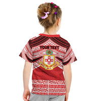 Personalised Kolisi Tonga College Atele Kid T Shirt Polynesian Ngatu Tribal LT9 - Polynesian Pride
