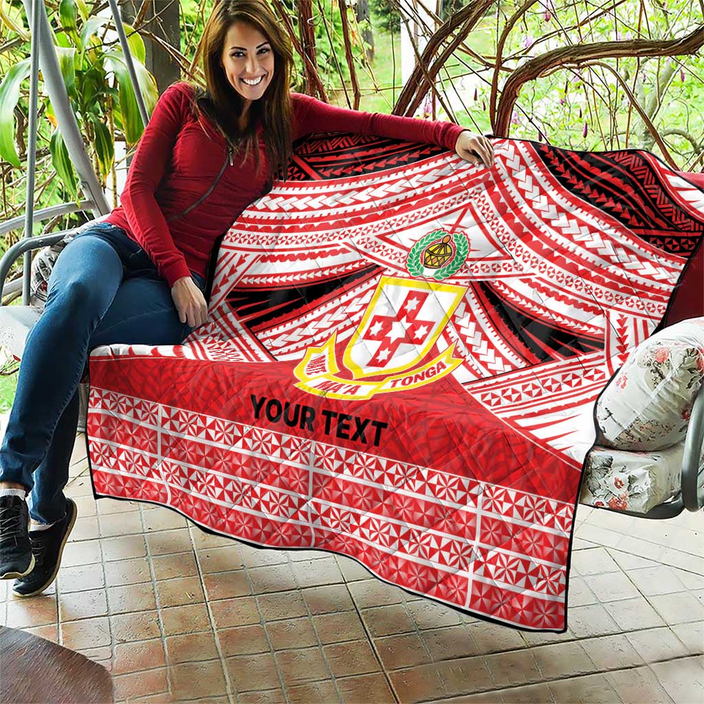 Personalised Kolisi Tonga College Atele Quilt Polynesian Ngatu Tribal LT9 - Polynesian Pride