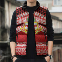 Personalised Kolisi Tonga College Atele Sleeveless Puffer Jacket Polynesian Ngatu Tribal LT9 - Polynesian Pride