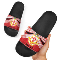 Personalised Kolisi Tonga College Atele Slide Sandals Polynesian Ngatu Tribal LT9 - Polynesian Pride