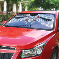 Personalised Tonga Apifoou College Auto Sun Shade Polynesian Ngatu Tribal LT9 - Polynesian Pride