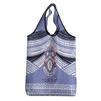 Personalised Tonga Apifoou College Grocery Bag Polynesian Ngatu Tribal LT9 - Polynesian Pride