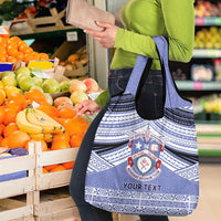 Personalised Tonga Apifoou College Grocery Bag Polynesian Ngatu Tribal LT9 - Polynesian Pride