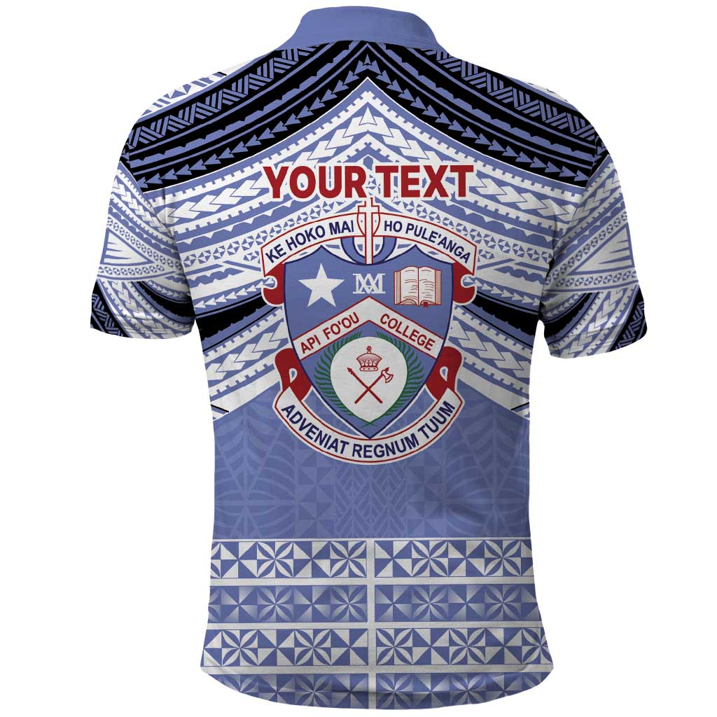 Personalised Tonga Apifoou College Polo Shirt Polynesian Ngatu Tribal LT9 - Polynesian Pride