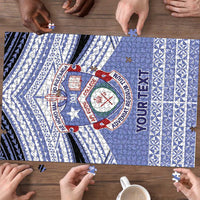 Personalised Tonga Apifoou College Puzzle Polynesian Ngatu Tribal LT9 - Polynesian Pride