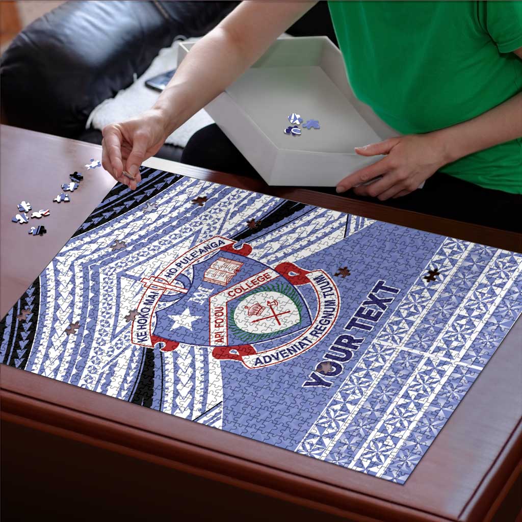 Personalised Tonga Apifoou College Puzzle Polynesian Ngatu Tribal LT9 - Polynesian Pride